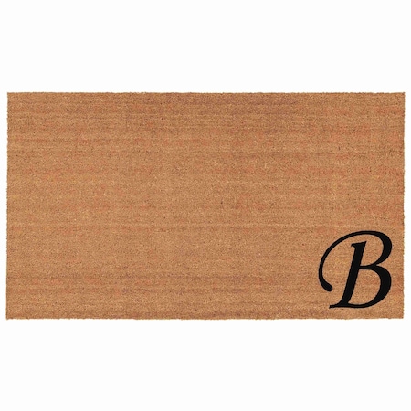 Calloway Mills Monogram Door Mat, Black, Natural, 24 in W x 36 in L 153622436B